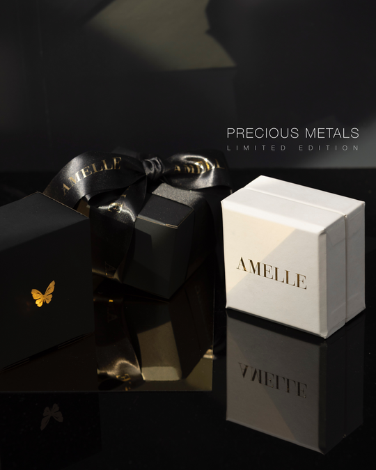 AMELLE Logo Studs 01 - Permanent Collection